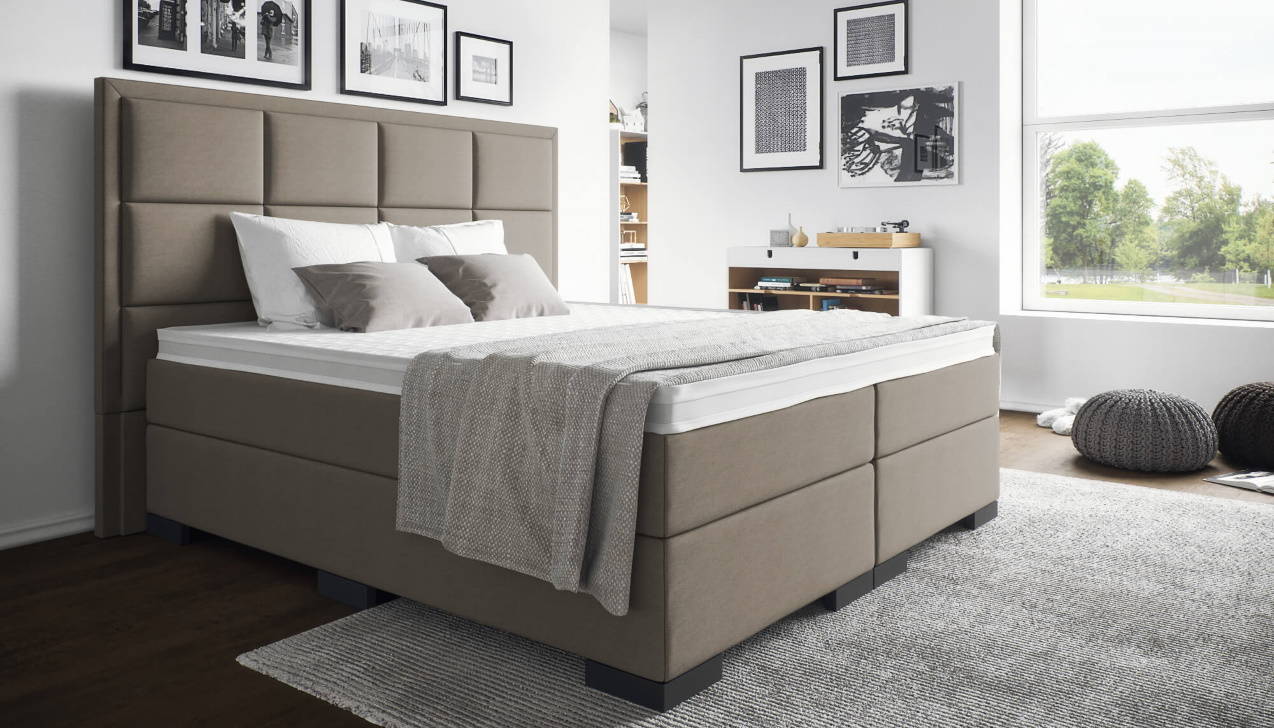Boxspringbett Paul mit Kopfteil Georg