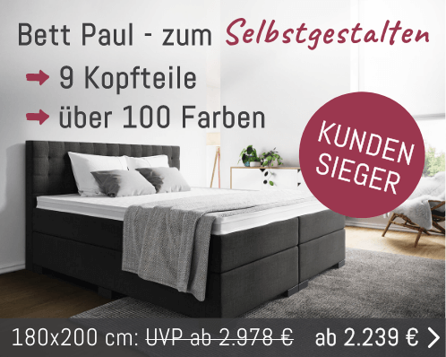 Boxspringbett Paul zum Selbstgestalten