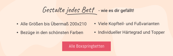 Boxspringbetten zum Selbstgestalten